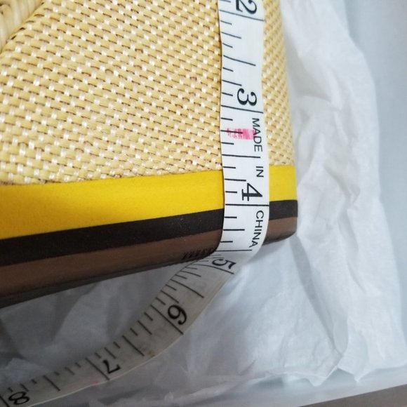 Bacio 61 Grotto Canary Wedge Platform Heels SZ 6.5 - Picture 10 of 15